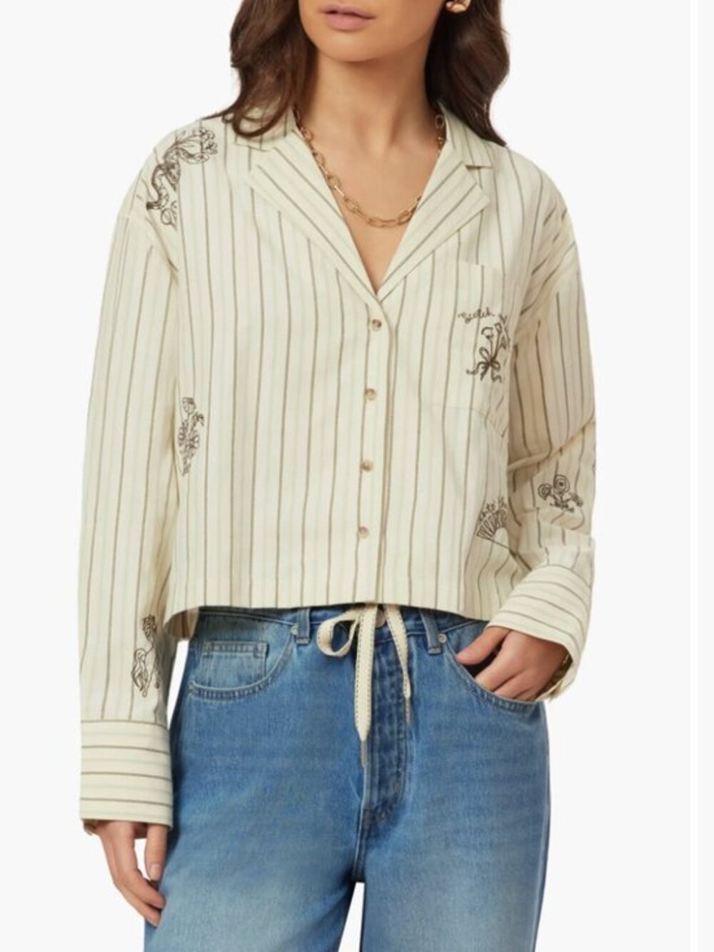 NWT Scotch and Soda Embroidered Shirt- M-Cowgirl/Western/Embroidered- MSRP $138